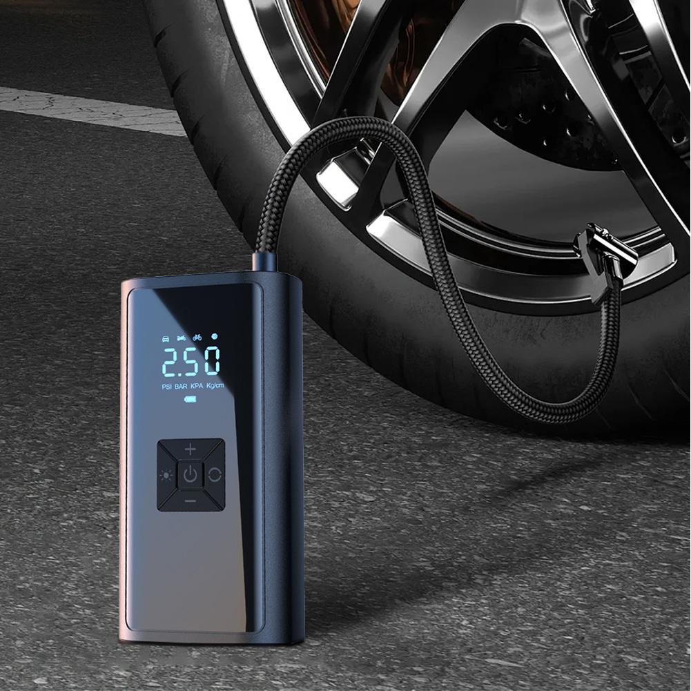 150PSI Electric Tire Pump with LED Light Portable LCD Display Car Inflator Pump Bicycle Air Compressor for Automobile Ball Kayak
