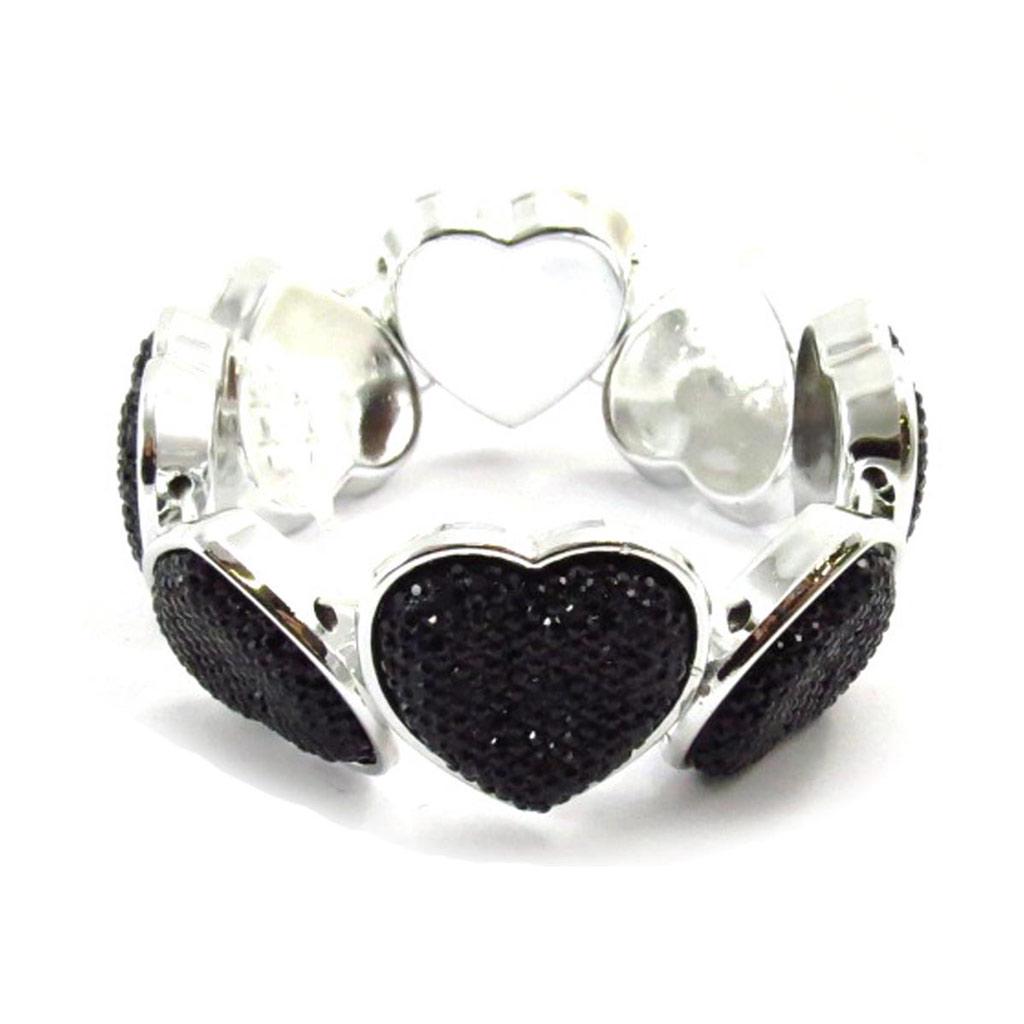 Les Trésors De Lily [J7246] - Brățară Creator 'Love' neagră