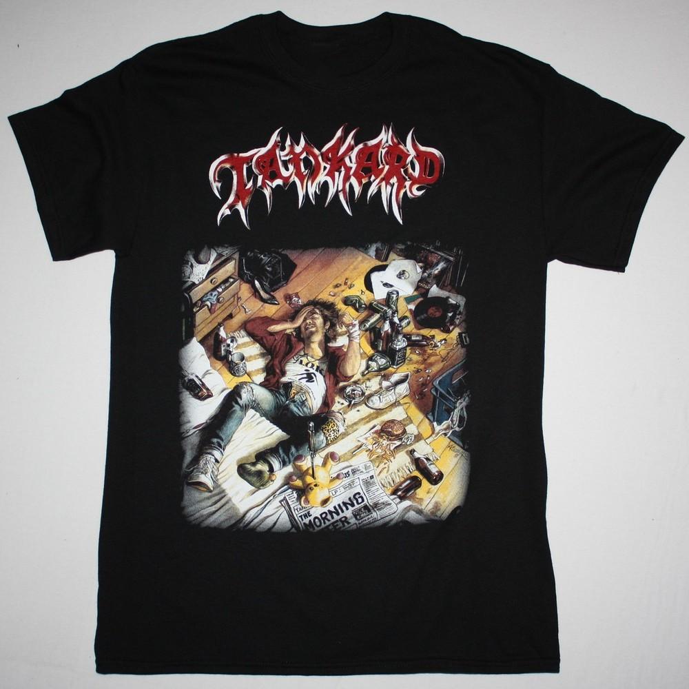 TANKARD THE MORNING AFTER Tshirt Black Unisex Cotton tee T2028 Unisex T-Shirt S