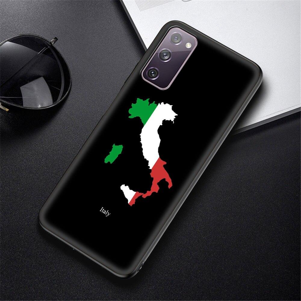 

чехол для телефона с флагом Италии для Samsung Galaxy S20 FE S21 Ultra S20 S10 S9 Plus S10E S8, задняя крышка, сумка для мобильного телефона Samsung S8