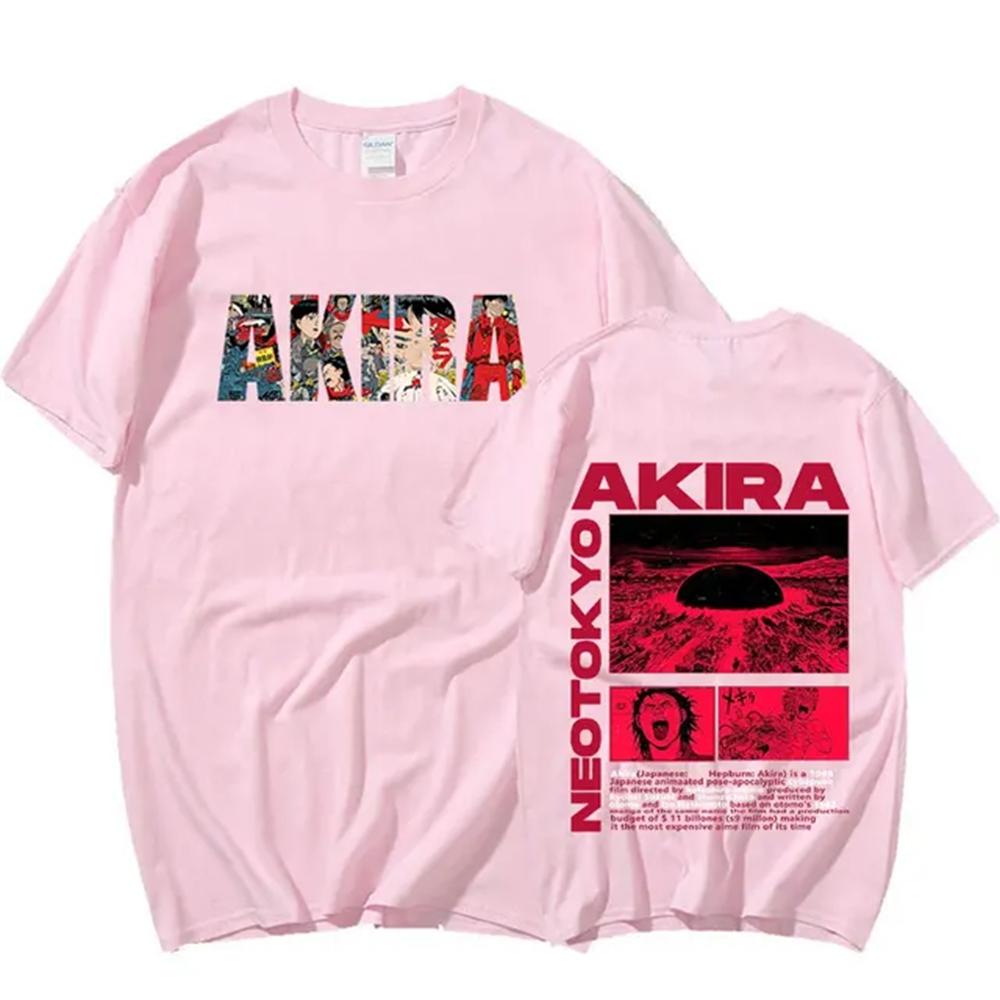 Japanese Anime Neo Tokyo Akira T Shirt Movie Science Fiction Manga Shotaro Kaneda Men Short Sleeve T Shirts 100% Cotton 72417