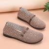 2025 ****** and Summer Old ******* Cloth Shoes Women's One-pedal Casual Single Shoes Breathable Middle-aged and Elderly S**t-soled Comfortable Moth