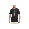 Nike T Shirts Men's Black Crew Neck Moderate Straight Fit DZ2875-010