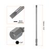 1/2/5pcs SL2.5 SL3 SL4 SL5 SL6 Magnetic SLotted Screwdriver Bits S2 Steel Flat Head Screwdriver Bit 1/4" Hex Shank Screw Driver