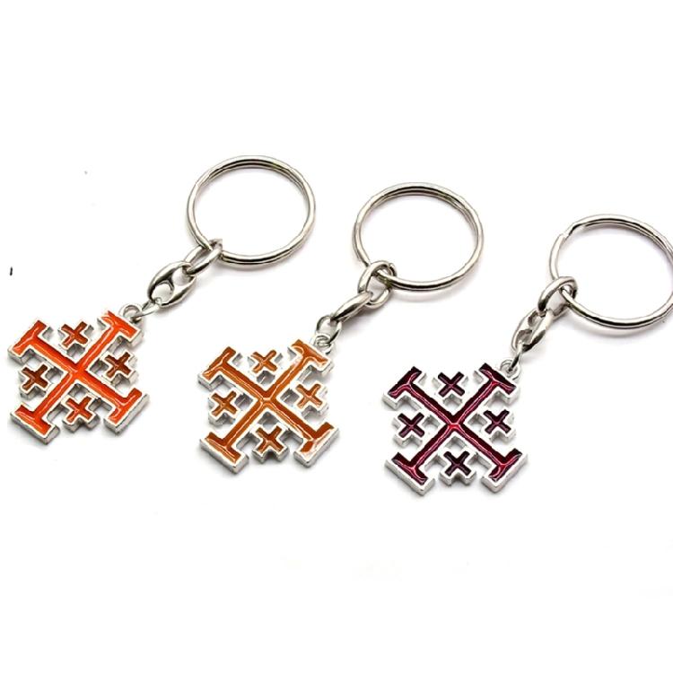 Styles Cross Keychains Pendants CarKey Keychains Charm Religious Key Rings
