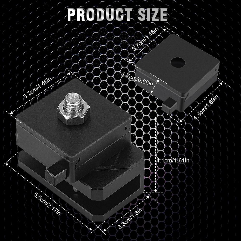 Universal Quick Release Bracket Hood Led Ditch Pods Work Cube Lights Mount Holder for SUV 4X4 Offroad Cars Adjustable Black