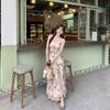 Coffee Break French Butterfly Suspender Suit Dress Women's Summer New Holiday Style Beautiful Feeling Waist Thin Pure Desire Skirt