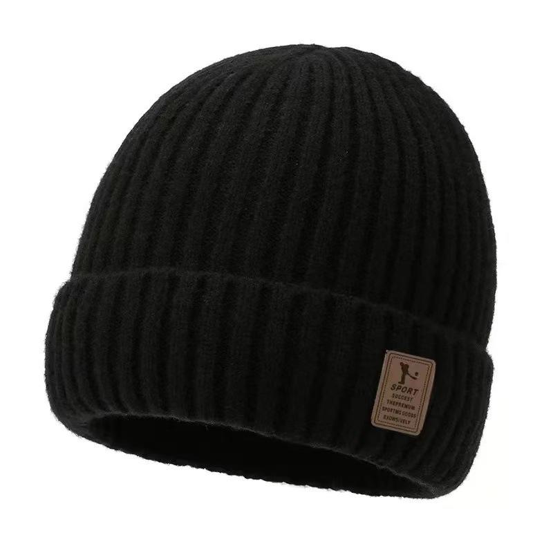 Men & Women Fleece Hat for Cold Weather, Fleece-lined and Thickened for Warmth, Men s Beanie,  Windproof Cold Hat for Winter Riding One size fits all чёрный