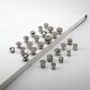 Home Decoration Silver Aluminum Single Hole Handle Modern Wardrobe Drawer Round Knob Kitchen Cabinet Furniture Small Door Handle
