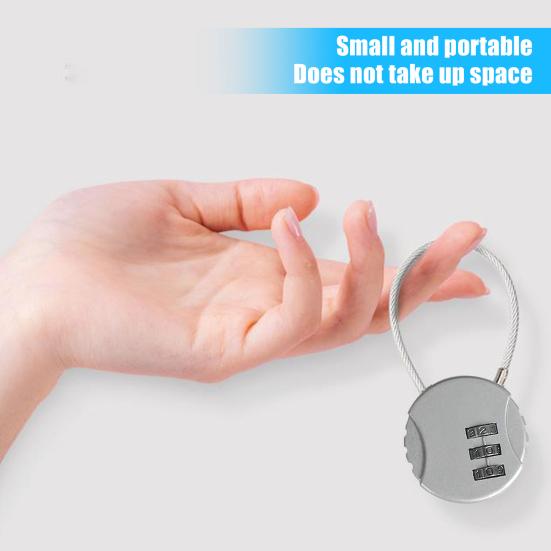 Gepäckschlösser aus Zinklegierung, 3-stelliges Kombinationsschloss, Reisekoffer, Vorhängeschloss, Tür, Reisetasche, Rucksäcke, Werkzeugkasten, Passwortschlösser