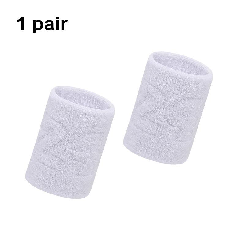 1 Pair Cotton Elastic Wristband Support Basketball Wrist Brace Wraps Men Kids Gym Fitness Powerlifting Tennis Sweat Absorption 1
