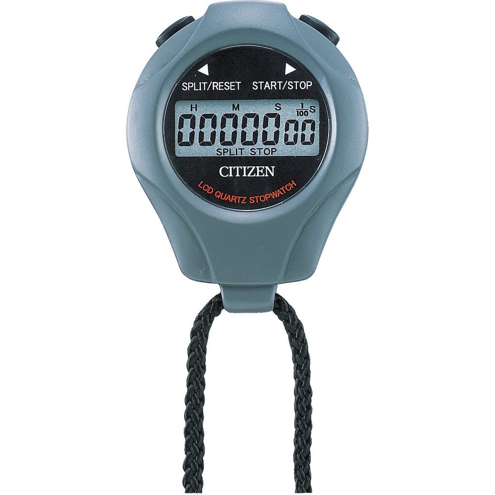 RHYTHM Citizen Stopwatch L Digital Display Simple Type Gray CITIZEN 8RDA04-008