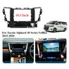 For Toyota Alphard 30 Series Vellfire 2015-2020 10Inch Car Fascia Frame Decorative Panel Mounting Auto Interior Accessories