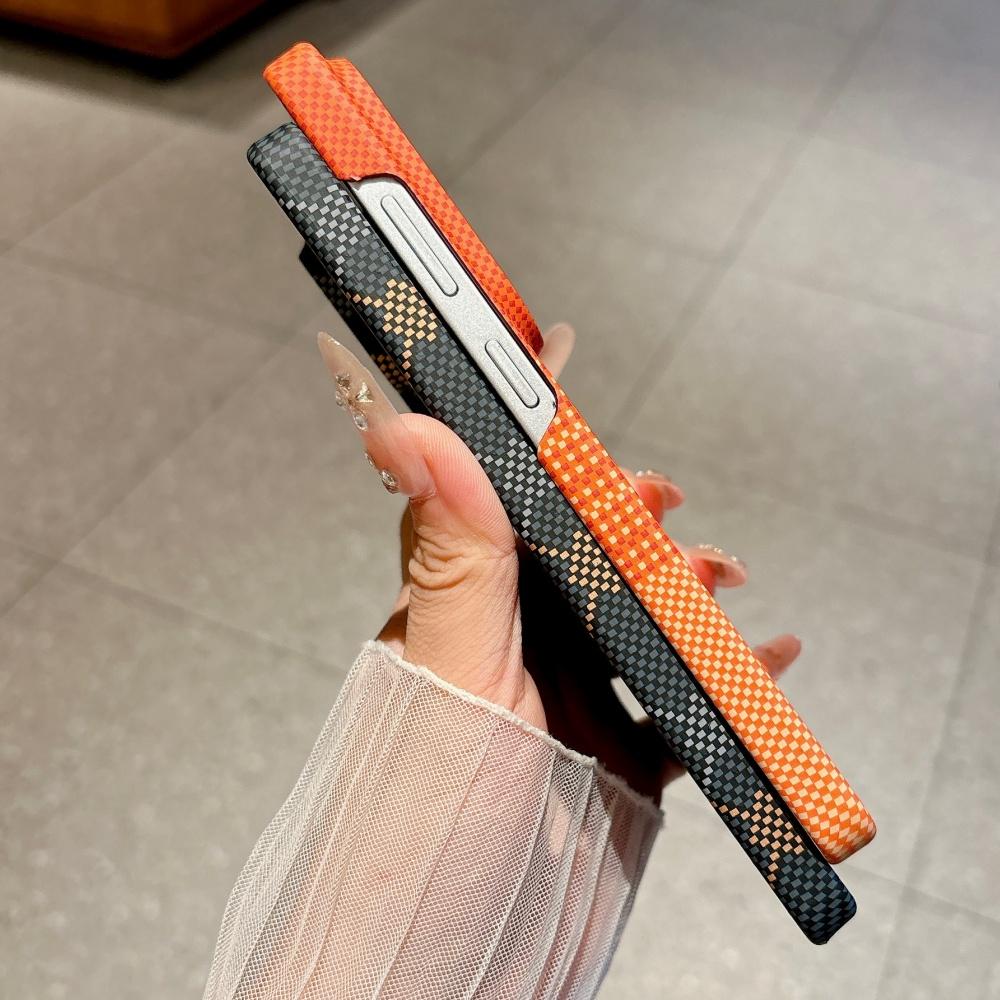Luxury Carbon Fiber Magnetic Wireless Charge Phone Case For Samsung S26 Ultra S25 FE S24 Plus S23 S22 A57 A56 A55 A17 A16 Cover