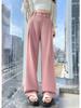 New Women's Suit Pants Spring Summer High Waist Draped Loose Wide Leg Pants Plus Size Casual Pants