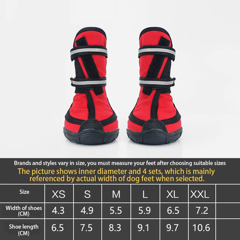 4pcs Dog Shoes No-Slip Waterproof Boots Breathable Rain Wear Paw Protector Outdoor Sock for Small Medium Dogs Dropshipping