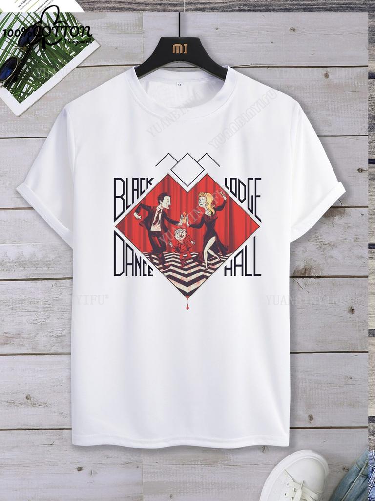 Leisure Classic Film TWIN PEAKS Printed Cotton T-shirt Top Unisex Short Sleeve Short-sleev O-neck Streetwear S-6XL