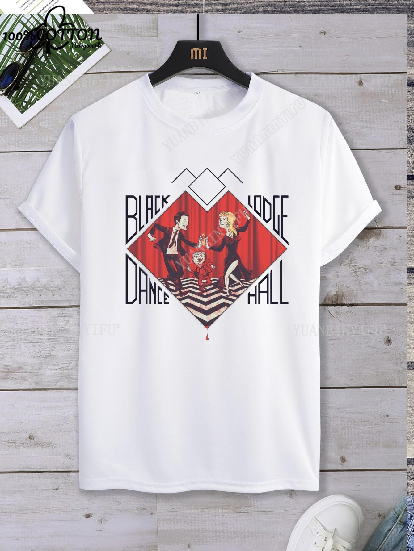 

Leisure Classic Film TWIN PEAKS Printed Cotton T-shirt Top Unisex Short Sleeve Short-sleev O-neck Streetwear S-6XL S