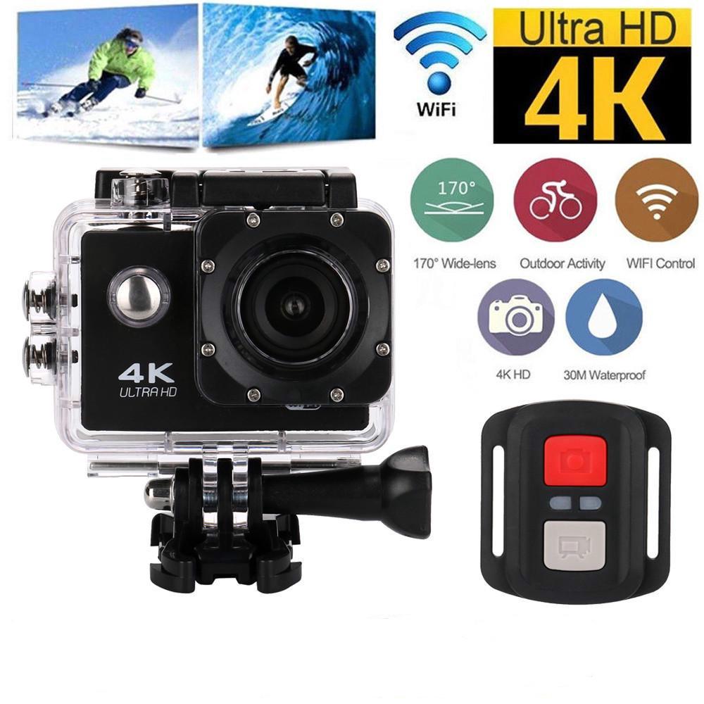 Buy Waterproof 4K Wifi 1080P Sports Action Remote Control Camera DVR ...