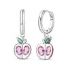 S925 Silver Elegant Purple Grape Cluster Dangle Earrings Handmade Fashion Jewelry For Women