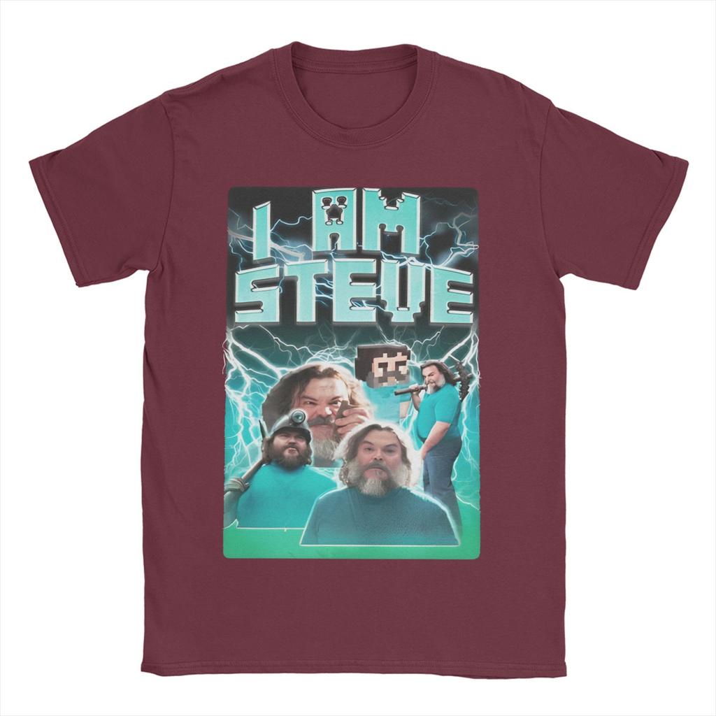 Novelty I am STEVE T-Shirts Men O Neck 100% Cotton T Shirt Chicken Jockey Short Sleeve Tees Birthday Present Tops
