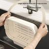 Foldable Sink Drainer Basket Hanging Strainer Colander For Efficient Drying Of Vegetables Fruits And Kitchenwares