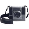 This Protective Camera Case Is Compatible with the Fujifilm Instax Wide EVO Instant Camera and Is Made of Soft, Transparent Silicone with a Black Nylo