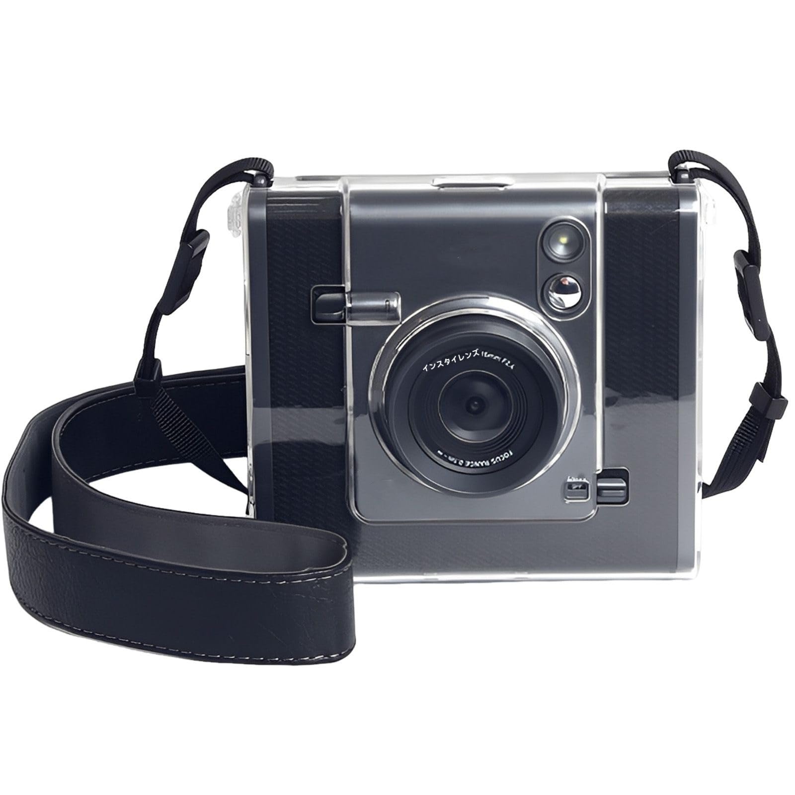 

Цей захисний чохол для камери сумісний з миттєвою камерою Fujifilm Instax Wide EVO і виготовлений з м якого, прозорого силікону з чорним нейлоном