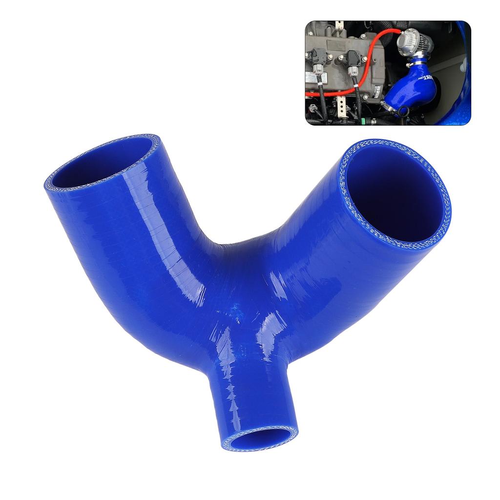 Blue 5mm 0.19" Thickness Turbo Silicone Intercooler Hose Kit For Yamaha BOV WAVERUNNER FZR FZS SV00-SHO FX Motorcycle Accessorie