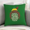 1pc Vintage Elf Christmas Pillow Cover, 18X18 Inch, Double-Sided, with Zipper, Inspired by Elf Buddy Prints, Machine Washable Pillow Cover Suitable Fo
