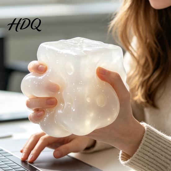 Fidgets for Adults Giant Cheese Squeeze Toy, Realistic Slow Rebound Stress Relief Cube Kids Toys Adults, Soft Sensory Fidget Toy Anxiety And Fun Play