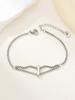 New stainless steel wholesale 26 English letters double-layer ring gold-plated bracelet