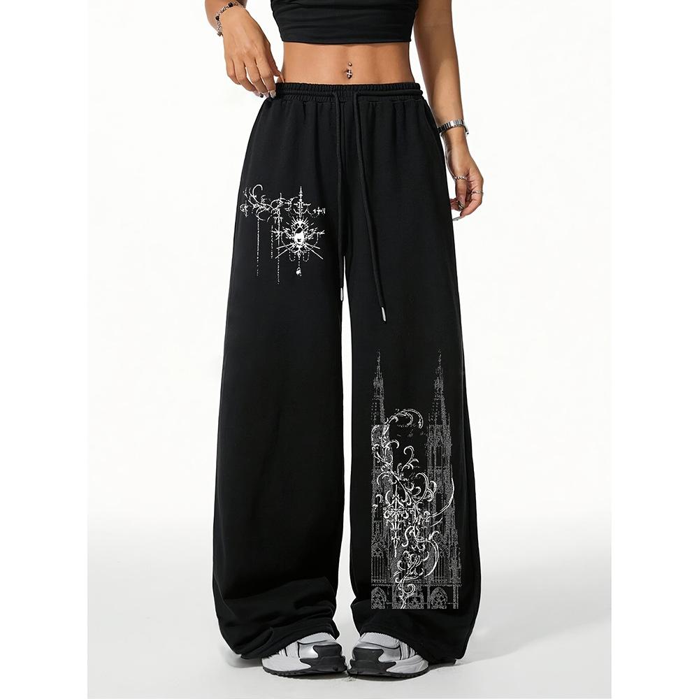 High Street Hip Hop Trend Casual Pants Men's Summer New Loose Niche Straight Versatile Long Pants