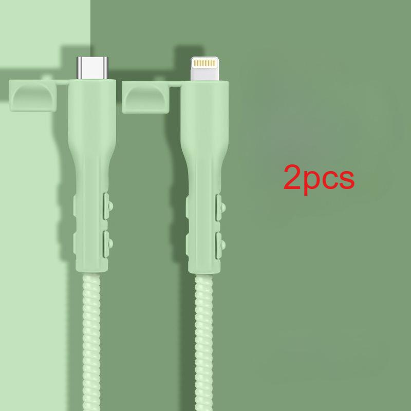 Data Cable Protection Cover Anti Charging Cable Protection Cover Charger Cable Head Soft Silicone Rubber Protector Accessories