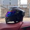 Motorcycle helmets Men's and women's locomotive full helmets Bluetooth peel-off helmets Electric vehicle helmets