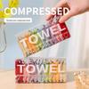 Portable Travel Essentials: Compressed Disposable Face and Bath Towels Set