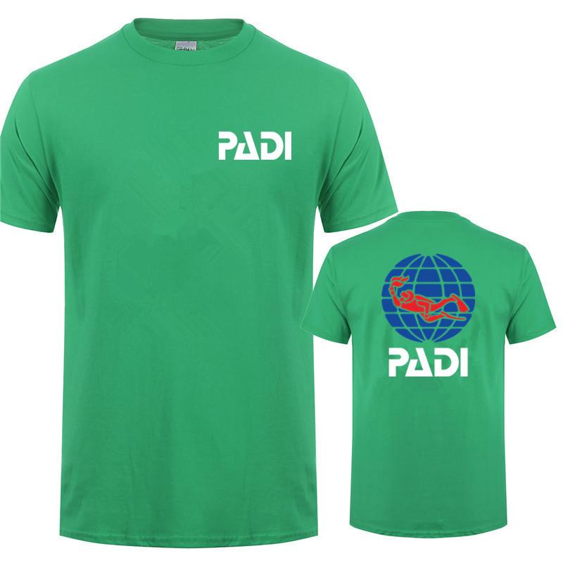 Potápěč Padi Tričko Unisex Ležérní Bavlněné Krátký Rukáv Vrcholy Lh373
