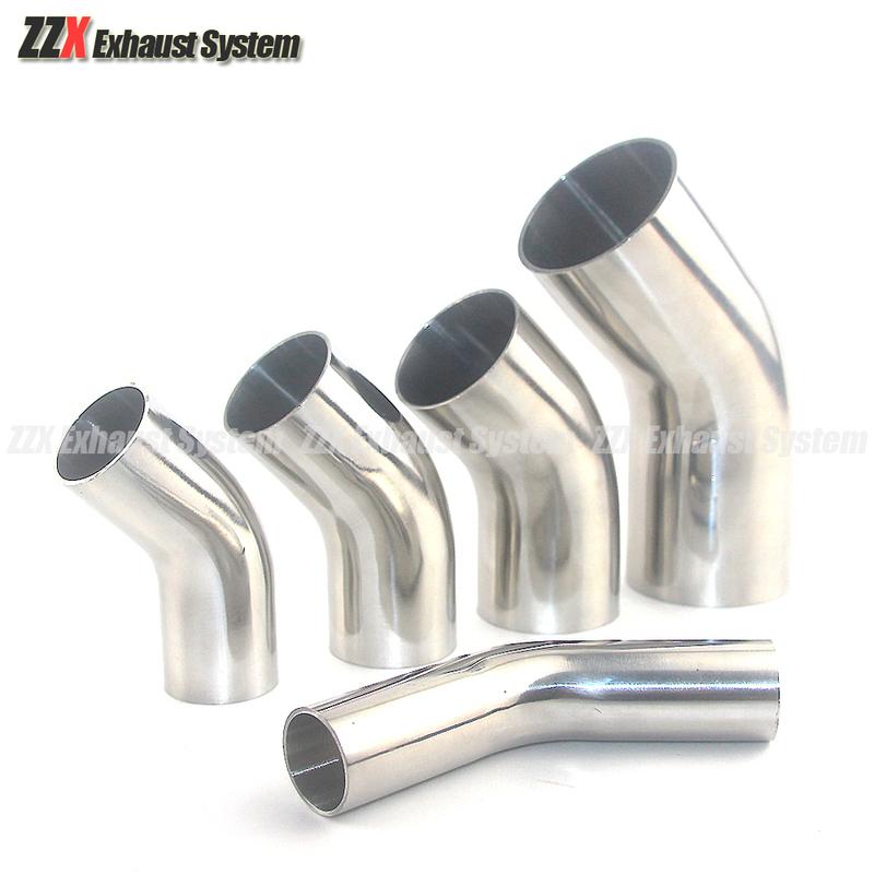 19/25/32/38/45/51/57/63/76mm OD Butt Welding 45 Degree Elbow SUS 304 Stainless Steel Sanitary Pipe Fitting Homebrew