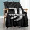 Juventus Customize Text Blanket Throw Customizable Blanket Warmthful Decor Suitable for Sofa Livingroom Picnics Couch for All Occasions