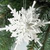 Acrylic 3D Snowflake Decoration Ice White Snowflake Tree Decoration  Christmas Tree