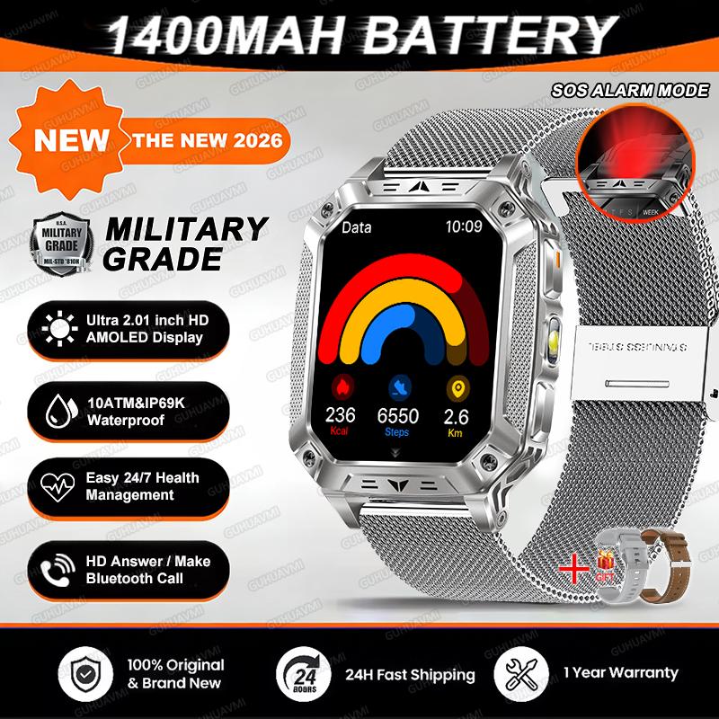 New 1400mAh Super Capacity Battery Smart Watch GPS path tracker Outdoors Military Adult Clock 10ATM Waterproof Swim Smartwatch