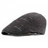 2026Korean British Cotton Ripped Embroidery Men's Beret Spring/Summer Outdoor Leisure Women's Sun Protection Sun Hat Forward Cap
