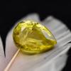 CERTIFIED 5.95 Ct Yellow Sapphire Flawless Pear Cut Natural Rare Loose Gemstone