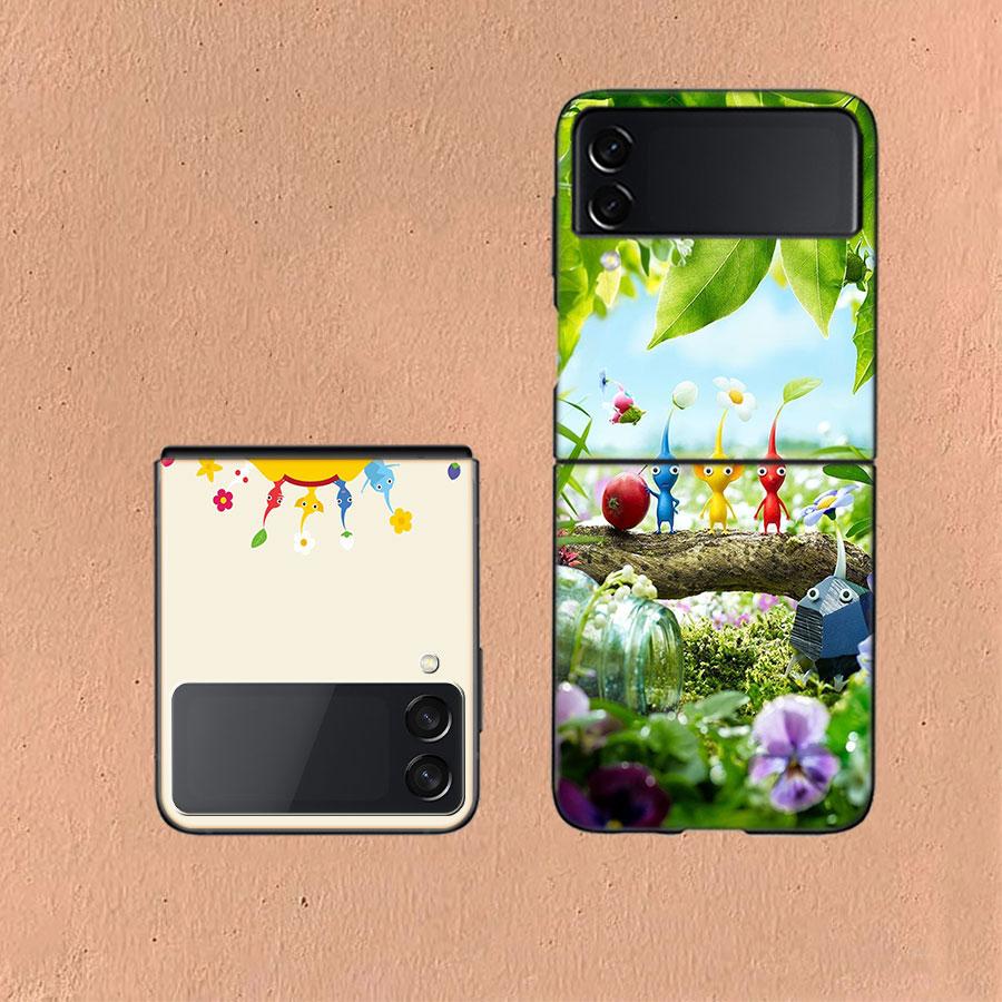 Game Pikmin 4 Coque For Samsung Z Flip7 6 Galaxy Case Shockproof Z Flip5 Z Flip3 4 5G Hard Cover Phone TPU PC Hard Funda