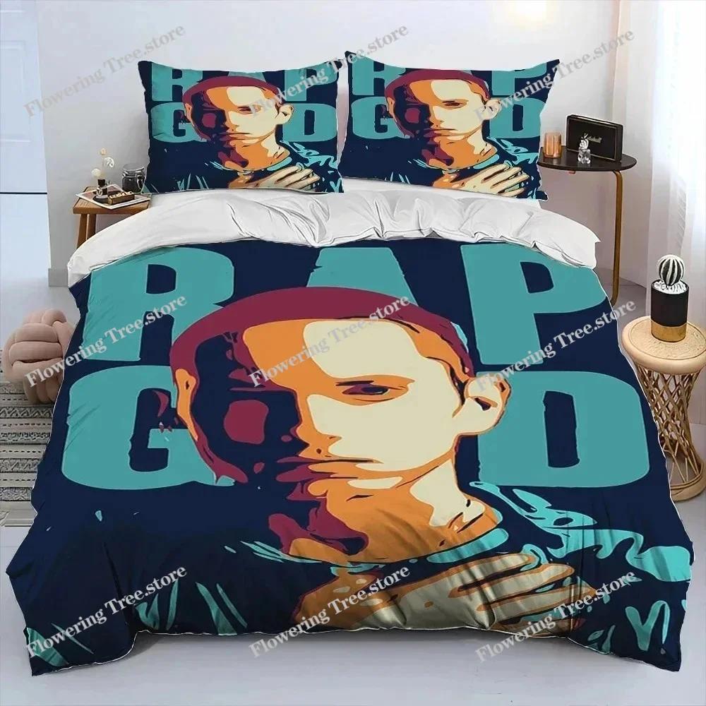 Hip Hop Art Rapper Legend Star Bedding Set Duvet Cover Bed Set Quilt Cover Pillowcase Comforter King Queen Size Boys Adult