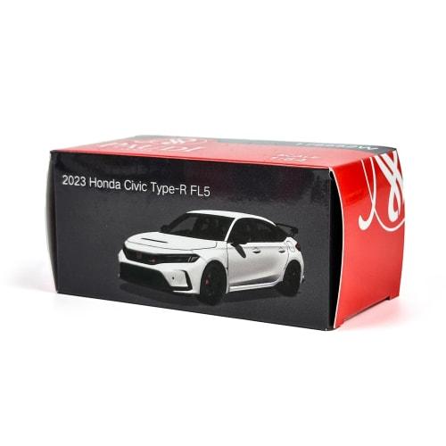 PAUDI MODEL 1/64 scale 2023 Honda Civic TYPE-R FL5 diecast model car, white, mini size