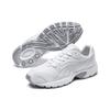 Puma Axis Round Toe Lace-Up Mesh Synthetic Leather Breathable Low-Top Running Shoes Unisex Sneaker White 368465-02
