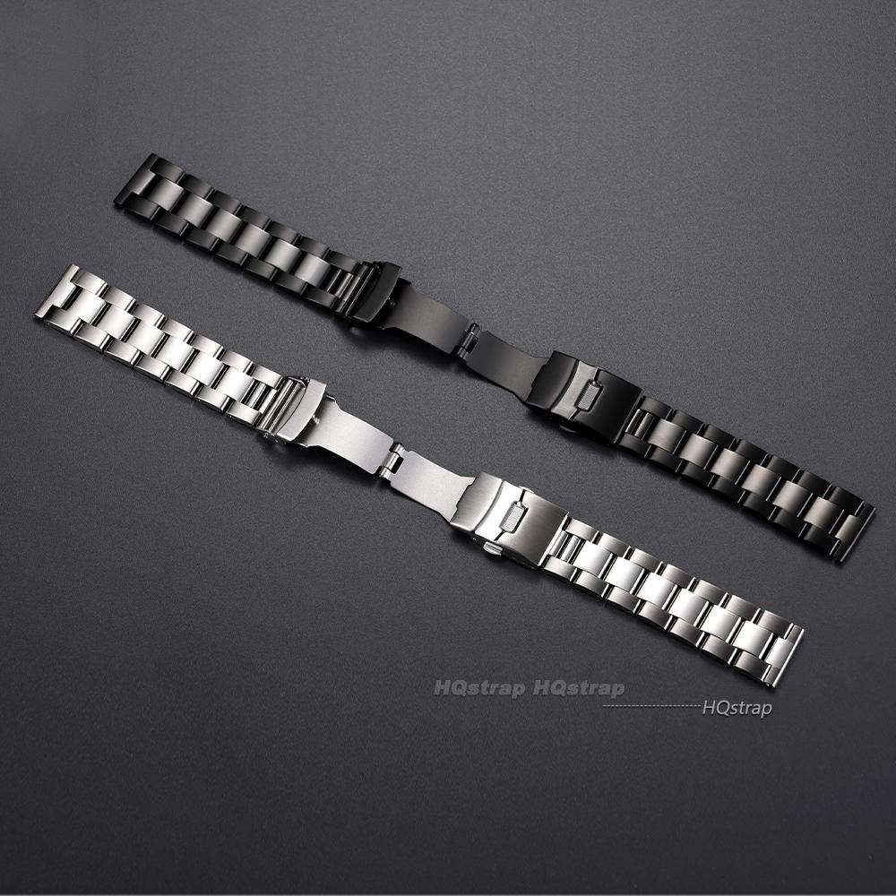 Solid Stainless Steel Strap for Seiko 20mm 22mm 24mm 26 28mm Double Safety Fold Clasp Watch Band Diving Metal Bracelet for Rolex