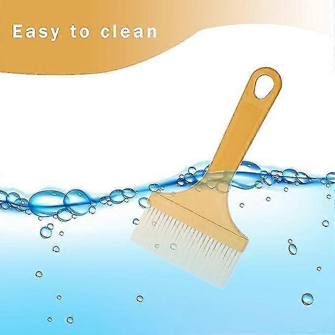 Multifunction Basting Brush for Cooking Pastry Brush Baking Food Butter Brush Dusting Brush for Cooking Grease Brush for Baking(3.4 * 6.7in)yellow