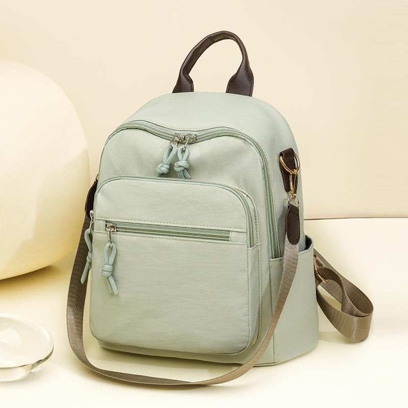 Lightweight Nylon Backpack for Women – Compact & Stylish Daypack with Multiple Pockets, Perfect for Travel, School, Work, and Daily Use